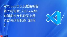 vscode怎么设置编辑器最大标签数_vscode如何限制打开标签页上限自动关闭旧标签【妙招】