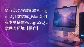mac怎么安装配置postgresql数据库_mac如何在本地搭建postgresql数据库环境【操作】