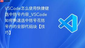 vscode怎么使用快捷键选中括号内容_vscode如何快速选中括号花括号内的全部代码块【技巧】
