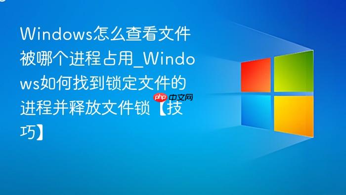 windows怎么查看文件被哪个进程占用_windows如何找到锁定文件的进程并释放文件锁【技巧】
