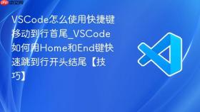 vscode怎么使用快捷键移动到行首尾_vscode如何用home和end键快速跳到行开头结尾【技巧】