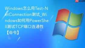 windows怎么用test-netconnection测试_windows如何用powershell测试tcp端口连通性【命令】