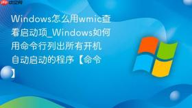 windows怎么用wmic查看启动项_windows如何用命令行列出所有开机自动启动的程序【命令】