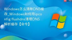 windows怎么清除dns缓存_windows如何用ipconfig flushdns清理dns解析缓存【命令】