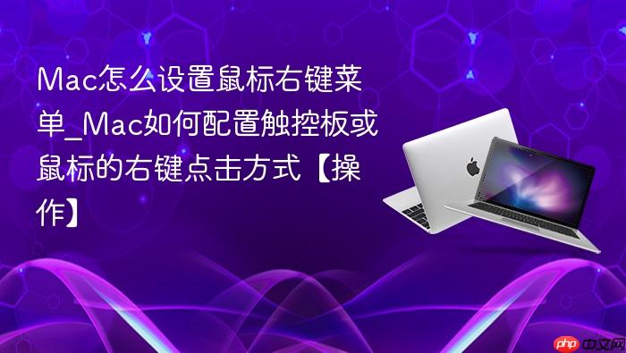 mac怎么设置鼠标右键菜单_mac如何配置触控板或鼠标的右键点击方式【操作】