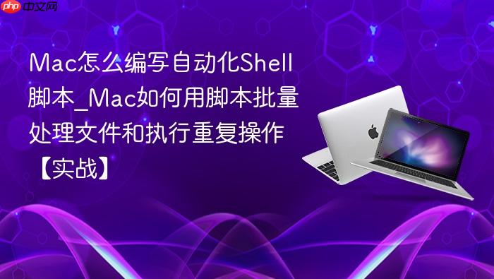 mac怎么编写自动化shell脚本_mac如何用脚本批量处理文件和执行重复操作【实战】