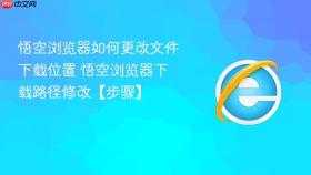 悟空浏览器如何更改文件下载位置 悟空浏览器下载路径修改【步骤】