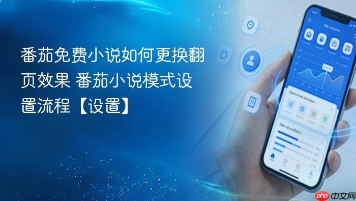 番茄免费小说如何更换翻页效果 番茄小说模式设置流程【设置】
