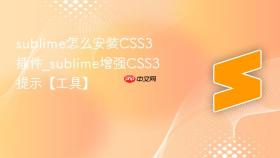 sublime怎么安装css3插件_sublime增强css3提示【工具】