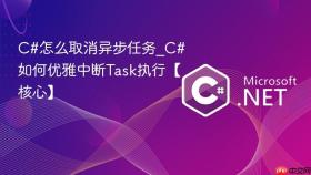 c#怎么取消异步任务_c#如何优雅中断task执行【核心】