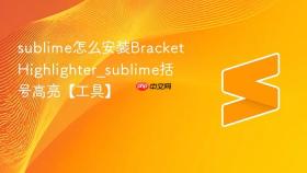 sublime怎么安装brackethighlighter_sublime括号高亮【工具】