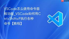 vscode怎么使用命令面板功能_vscode如何用ctrl+shift+p执行各种命令【教程】