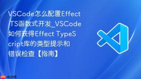 vscode怎么配置effect ts函数式开发_vscode如何获得effect typescript库的类型提示和错误检查【指南】