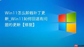 win11怎么卸载补丁更新_win11如何回退有问题的更新【修复】