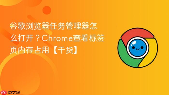 谷歌浏览器任务管理器怎么打开?chrome查看标签页内存占用【干货】