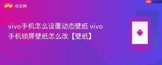vivo手机怎么设置动态壁纸 vivo手机锁屏壁纸怎么改【壁纸】