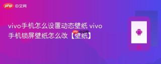 vivo手机怎么设置动态壁纸 vivo手机锁屏壁纸怎么改【壁纸】