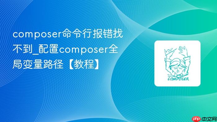 composer命令行报错找不到_配置composer全局变量路径【教程】