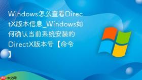 windows怎么查看directx版本信息_windows如何确认当前系统安装的directx版本号【命令】