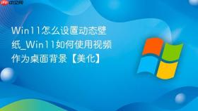 win11怎么设置动态壁纸_win11如何使用视频作为桌面背景【美化】