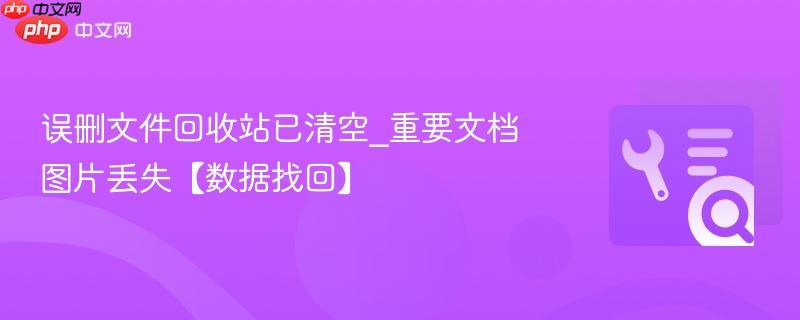 误删文件回收站已清空_重要文档图片丢失【数据找回】