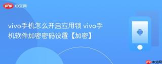 vivo手机怎么开启应用锁 vivo手机软件加密密码设置【加密】