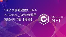 c#怎么屏蔽键盘ctrl+alt+delete_c#如何调用底层api拦截【揭秘】