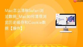 mac怎么清除safari浏览数据_mac如何清理浏览历史缓存和cookie数据【操作】