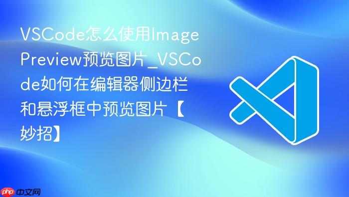 vscode怎么使用image preview预览图片_vscode如何在编辑器侧边栏和悬浮框中预览图片【妙招】