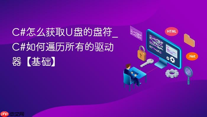 c#怎么获取u盘的盘符_c#如何遍历所有的驱动器【基础】