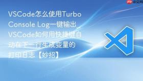 vscode怎么使用turbo console log一键输出_vscode如何用快捷键自动在下一行生成变量的打印日志【妙招】