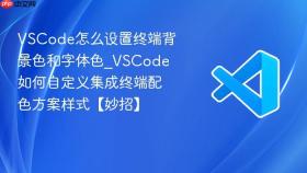 vscode怎么设置终端背景色和字体色_vscode如何自定义集成终端配色方案样式【妙招】