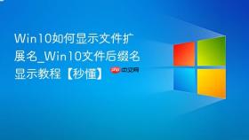 win10如何显示文件扩展名_win10文件后缀名显示教程【秒懂】