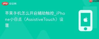 苹果手机怎么开启辅助触控_iphone小白点(assistivetouch)设置