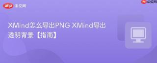 xmind怎么导出png xmind导出透明背景【指南】
