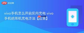vivo手机怎么开启反向充电 vivo手机给耳机充电方法【应急】