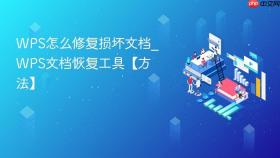 WPS怎么修复损坏文档_WPS文档恢复工具【方法】