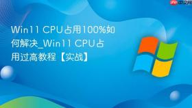 win11 cpu占用100%如何解决_win11 cpu占用过高教程【实战】