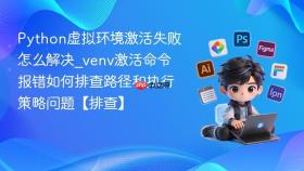 Python虚拟环境激活失败怎么解决_venv激活命令报错如何排查路径和执行策略问题【排查】