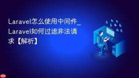 laravel怎么使用中间件_laravel如何过滤非法请求【解析】