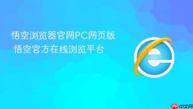 悟空浏览器官网pc网页版 悟空官方在线浏览平台 - php中文网