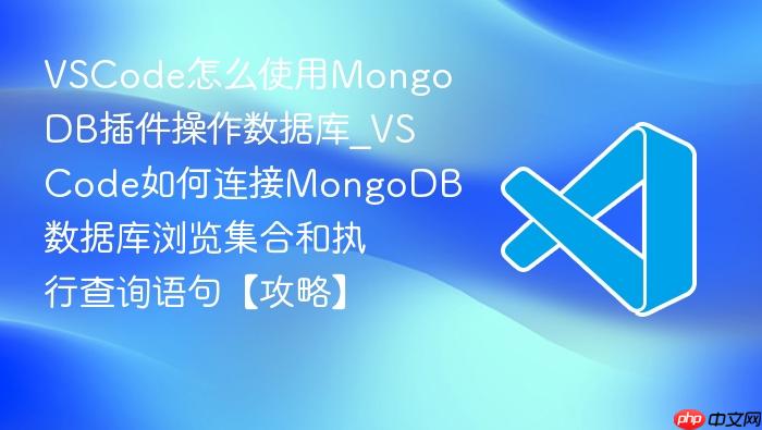 vscode怎么使用mongodb插件操作数据库_vscode如何连接mongodb数据库浏览集合和执行查询语句【攻略】