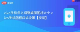 vivo手机怎么调整桌面图标大小 vivo手机图标样式设置【视觉】