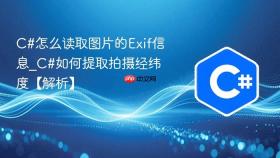 c#怎么读取图片的exif信息_c#如何提取拍摄经纬度【解析】