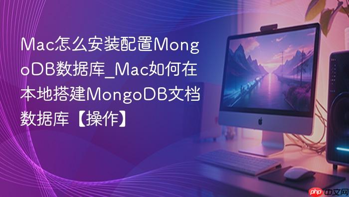 mac怎么安装配置mongodb数据库_mac如何在本地搭建mongodb文档数据库【操作】