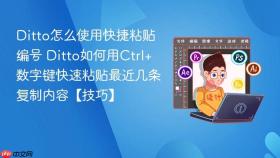 ditto怎么使用快捷粘贴编号 ditto如何用ctrl+数字键快速粘贴最近几条复制内容【技巧】