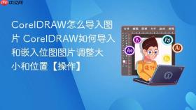 coreldraw怎么导入图片 coreldraw如何导入和嵌入位图图片调整大小和位置【操作】