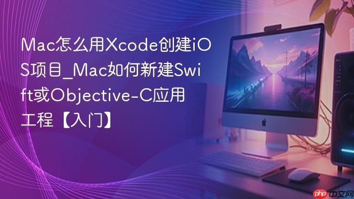 mac怎么用xcode创建ios项目_mac如何新建swift或objective-c应用工程【入门】