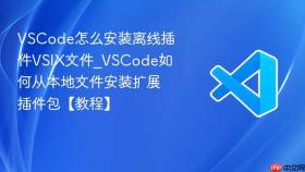 vscode怎么安装离线插件vsix文件_vscode如何从本地文件安装扩展插件包【教程】