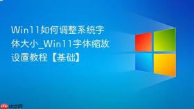 win11如何调整系统字体大小_win11字体缩放设置教程【基础】